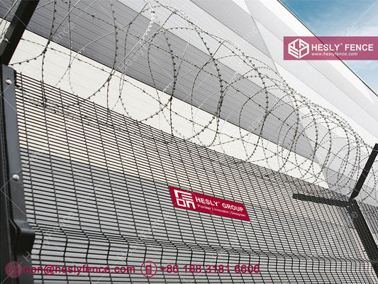 358 سدّ شبكيّ عالي الأمن. سدّ مضاد للتسلق. سدّ مضاد للقطع. سدّ مغلف بالبودر أسود. سلك من 4 ملم. المزود