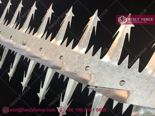 أشواك الحلاقة الدوارة للسياجات الأمنية المحيطة. أشواك الحائط المضادة للتسلق. العلامة التجارية HeslyFence. المزود