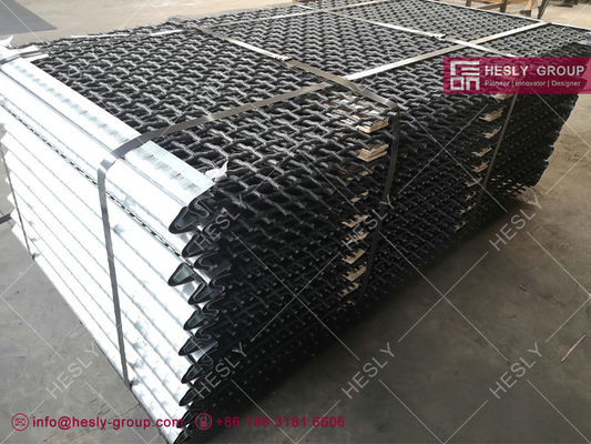 شاشة سلكية اهتزازية | سمك سلك 6.0 مم | فتحة مربعة 20 × 20 مم | خطاف حافة | Hesly Metal Mesh، الصين المزود