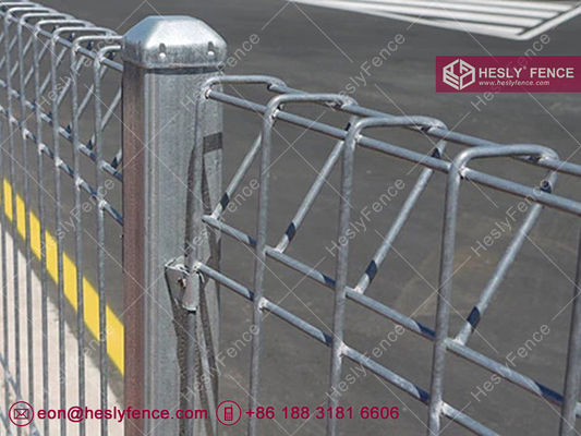 أسفل و أعلى حواجز الحواجز المصفحة 50×150ملم فتحة 4.5ملم سمك الأسلاك HeslyFence, China المزود