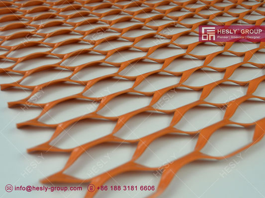 شبكة ألومنيوم زخرفية معمارية موسعة بطلاء أكسيد ملون المزود