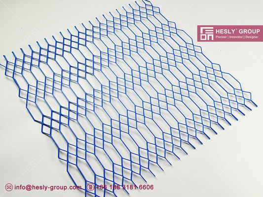 شبكة ألومنيوم زخرفية معمارية موسعة بطلاء أكسيد ملون المزود