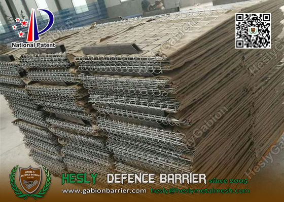 الحاجز العسكري الصيني الدفاعي مع القماش الجيوتكسيتيل الملفوفة المزود