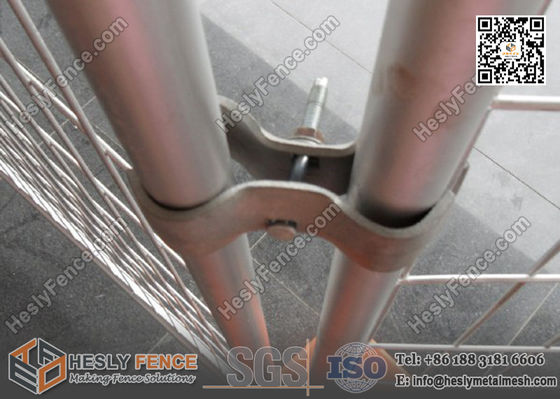 ارتفاع 2m × عرض 2.5m الحواجز المؤقتة الأحداث AS4687-2007 المعيار (المورد الصيني) المزود