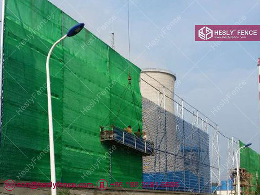 حاجز الرياح من قماش HDPE للضغط على الغبار في محطة توليد الطاقة الحرارية ، حائط Hesly Windbreak المزود
