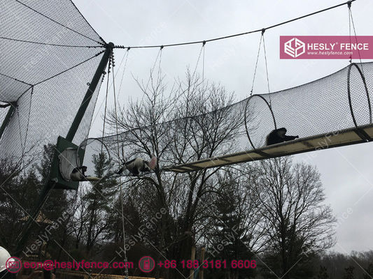 316L سلك الفولاذ المقاوم للصدأ كابل الحيوان قفص للحديقة الحيوانية الحديقة الصينية مصنع شبكة الحديقة المزود