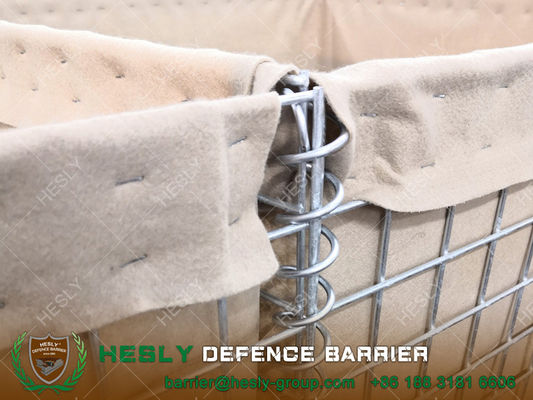 الحاجز الوقائي المصنوع من الغابيون المزود