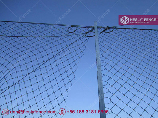 نظام حاجز حماية الصخور السلبي 1000 كيلوجول، ارتفاع 3 متر، مطلي بالجلفنة، شبكة حبال 4x5 متر، مبيعات مباشرة من المصنع في الصين المزود