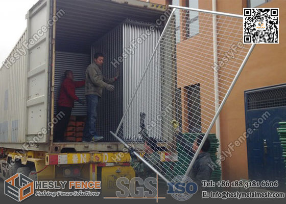 ألواح السياج المؤقتة ارتفاع 2100 ملم، عرض 2400 ملم معيار AS4687-2007 المزود