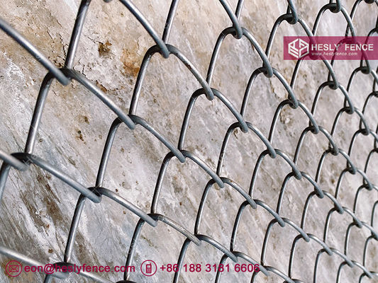 شبكة سياج متشابكة بسلك فولاذي 3 مم، فتحة 30 مم، قوة شد عالية 1770 ميجا باسكال، طبقة زنك 150 جرام، HeslyFence الصين المزود