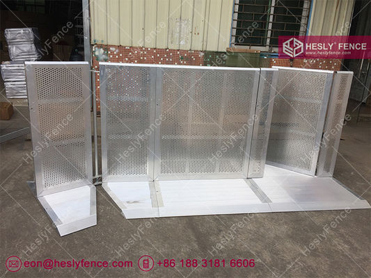 حاجز المسرح الألومنيوم الأسود. حاجز الحفلات الموسيقية المقوى بالبودر. حاجز المسرح موجو. المزود