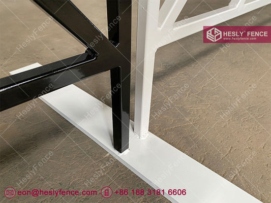 سيارات الدراجات الحدث السياج، 46 بوصة عالية، 114 طويلة، مسحوق مغلفة الأسود، الوقوف الحر، الحواجز الحشود الزخرفية، الصين مبيعات المصنع المزود