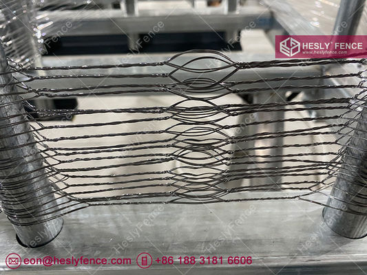 10X10m MZP سلك بوتانكا، 0.5/0.5/0.8/0.8mm قطر السلك، هيسليالسياج الصين تسويق مصنع السلك العصبي المزود