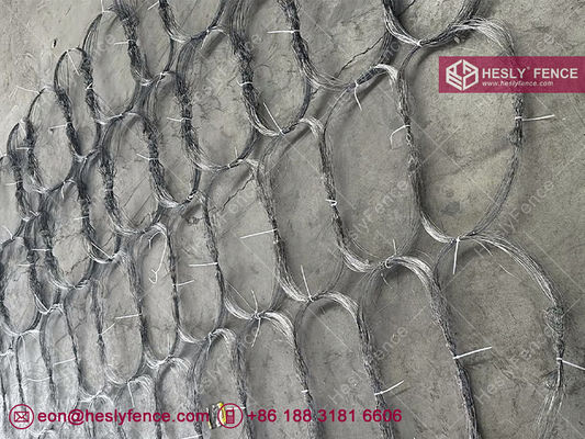 10X10m MZP Путанка, 0.5/0.6/0.8/0.9mm قطر السلك, MZP HeslyFence الصين مبيعات مصنع الأسلاك العنقودية المزود