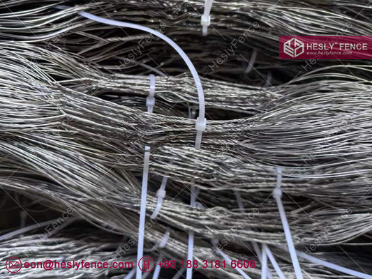 10X10X1.4م سلك مازدا، عائق غير ظاهر، قطر سلك 0.5/0.5/0.8/0.8 مم، HeslyFence الصين المزود