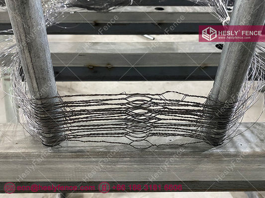 عقبة غير واضحة MZP سلك بوتانكا ، 10X5m ، قطر السلك 0.5/0.5/0.8/0.8mm ، HeslyFence الصين المزود