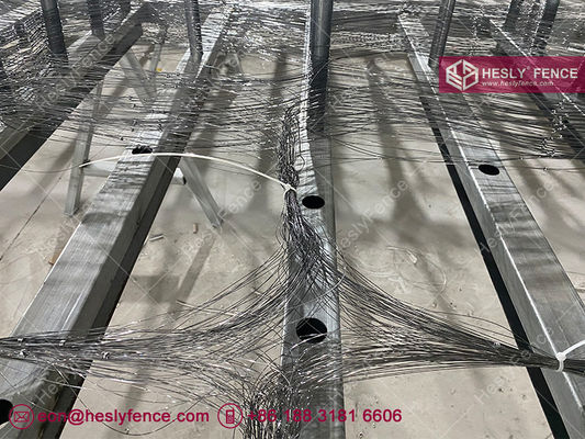 عقبة غير واضحة MZP سلك بوتانكا ، 10X5m ، قطر السلك 0.5/0.5/0.8/0.8mm ، HeslyFence الصين المزود