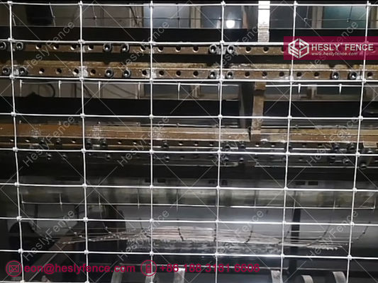 شبكة سياج سلكية بعقدة S، شبكة سياج خيول، مجلفنة، 2X50 متر، مورد شبكات حقول HeslyFence الصينية المزود