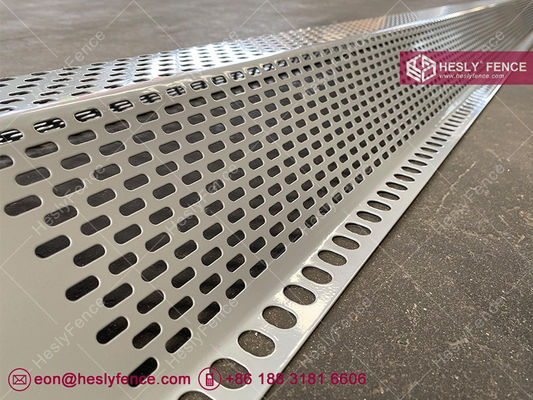 نسبة فتح 30٪ سد الهواء من الفولاذ المموج المثقوب 300 مليمتر عرض 3000 مليمتر الطول المزود