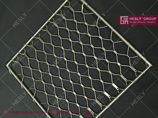 شبكة أمان محيط هيسلي هيلديك، شبكة حبل 316L من الدرجة البحرية حبل 2.4 ملم حبل 50 ملم حفرة 1.5 م المزود