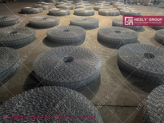 خطوط الأنابيب البحرية المقوية سلك الفولاذ المغلف، سلك الفولاذ المغلف 2.5mm، عرض 190.5mm، 140m/roll، HESLY CHINA المزود