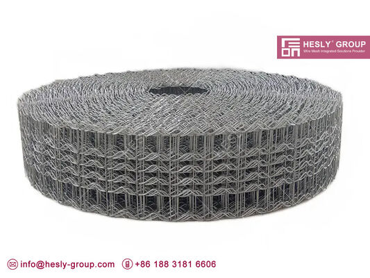 خطوط الأنابيب البحرية السلك المقوى الشبكة 2.7mm سلك الفولاذ المغلف، 1 "فتحة، عرض 190.5mm، 280m / لفة، HESLY CHINA المزود