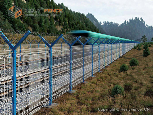 سياج محيط المطار بارتفاع 3 متر | مبيعات المصنع المباشرة من HeslyFence | أسلاك شائكة كونشرتينا المزود