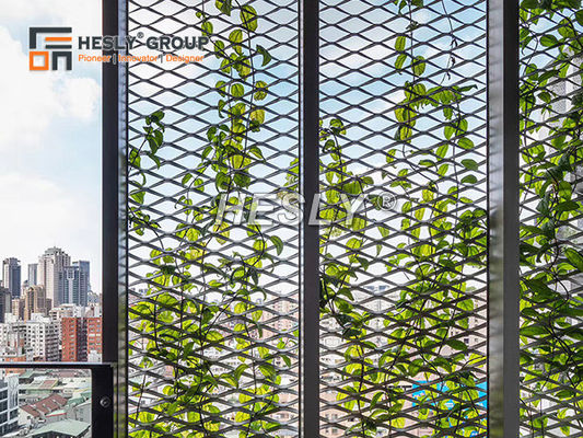 المعدن الموسع من الألومنيوم للجبهة الشبكة الزخرفية للهندسة الهوائية، رش الفلوروكربون، الصين المصنع المزود