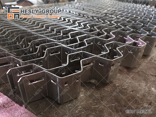 شبكة سداسية مرنة بسمك 2 بوصة من AISI310S لتبطين الحراريات، فتحة سداسية 50 مم، مصنع صيني المزود