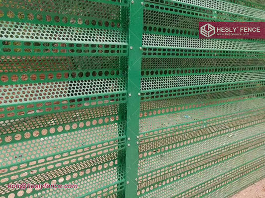 سقف الهواء من الفولاذ المموجة صفيحة مثقوبة نسبة فتح 30% مكافحة الغبار في ساحة الفحم المزود