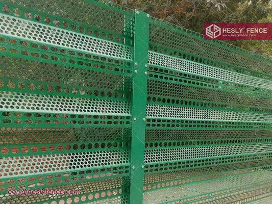 نسبة فتح 30% حاجز كسر الرياح طول 3m RAL5005 مسحوق الأزرق المزود