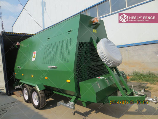 محرك الأمان المحمول محرك راديو الحاجز Razor Barrier trailer المزود