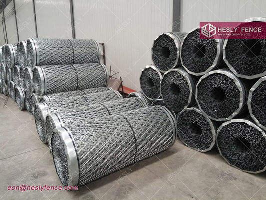 2.1 م × 6.0 م، 75 × 150 مم سياج شبكي من صفائح الحلاقة المعينية | الصين ملحومة شبكة الحلاقة المورد المزود