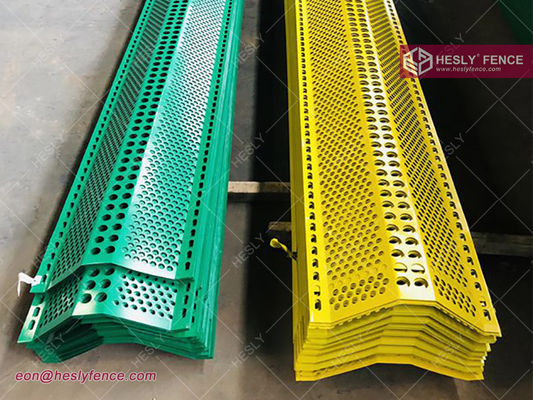 7.5 متر ارتفاع × 4.5 متر عرض سياج رياح فولاذي (مورد سياج رياح صيني) المزود