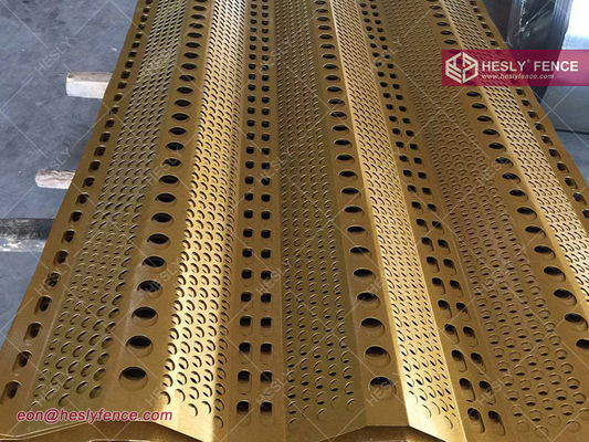 7.5 متر ارتفاع × 4.5 متر عرض سياج رياح فولاذي (مورد سياج رياح صيني) المزود