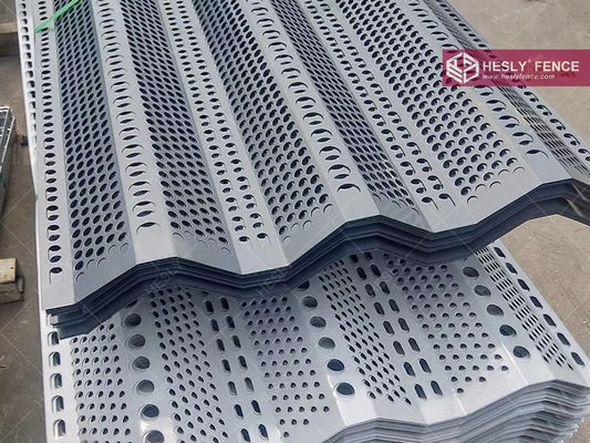 حاجز الرياح من الصلب المثقوب 910 ملم طوله 3 أمتار سمكها 1.2 ملم الصين مصنع هيسلي المزود