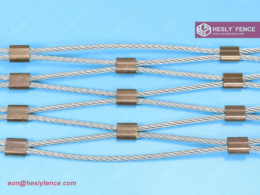 AISI316 ((L) شبكة الكابلات من الفولاذ المقاوم للصدأ، شبكة الكابلات المزدوجة، شبكة الحبل المصنوعة يدويا، الصين المصنع المزود