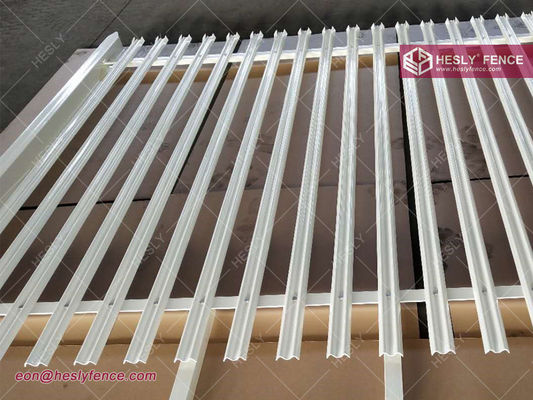 2.4m عالية "W" خفيفة مصقولة سد الصلب Palisade المزود