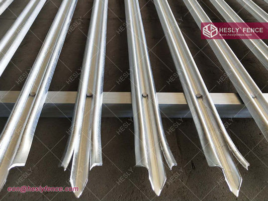 2.4m عالية "W" خفيفة مصقولة سد الصلب Palisade المزود