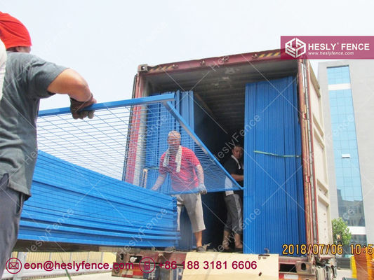 6 أقدام X9.5 'الوان الزرقاء السياج المؤقت المحمول الشبكة. المزود