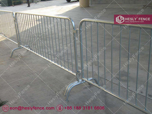 1.1 × 2.2m بريدج قدم حاجز الحشود (صناعة الصين) المزود