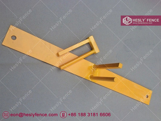 6x9.5ft ألواح السياج المؤقتة مع مسحوق أصفر مغلفة المزود