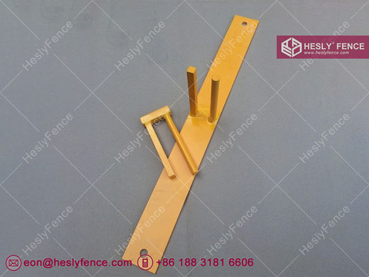 ألواح سياج بناء مؤقتة باللون الأصفر مقاس 6 أقدام × 8 أقدام HeslyFence المزود