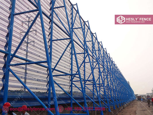 10 متر ارتفاع × 4.5 متر عرض حاجز رياح فولاذي (مصنع سياج رياح صيني) المزود