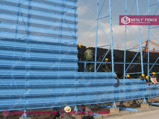 10 متر ارتفاع × 4.5 متر عرض حاجز رياح فولاذي (مصنع سياج رياح صيني) المزود
