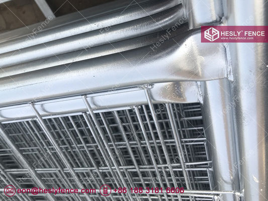 نظام سياج مؤقت بارتفاع 2.0 متر | شبكة سلكية مضادة للتسلق | كتلة بلاستيكية مصبوبة بالحقن | Anping HeslyFence المزود