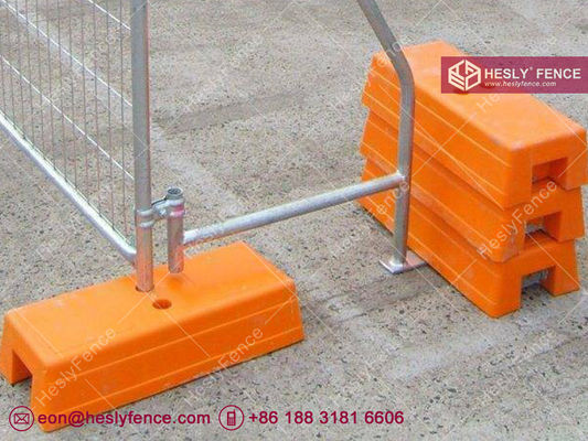 نظام سياج مؤقت بارتفاع 2.0 متر | شبكة سلكية مضادة للتسلق | كتلة بلاستيكية مصبوبة بالحقن | Anping HeslyFence المزود