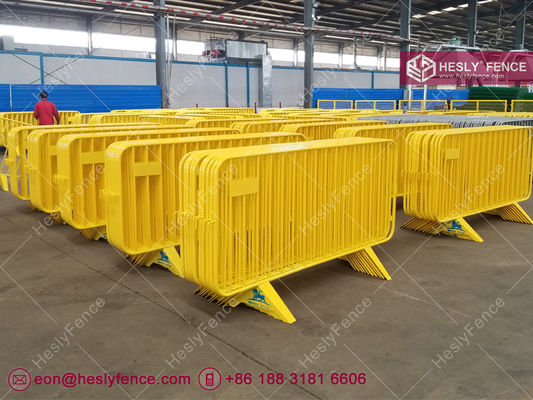 أقدام مخالب ثابتة حاجز مكافحة الحشود 1.1mX2.2m مسحوق مغلفة المزود