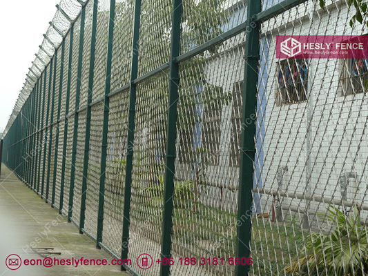 شبكة شفرات ملحومة بفتحة معينية، 2.1 × 6.0 متر، مطلية بالمسحوق، HeslyFence الصين المزود