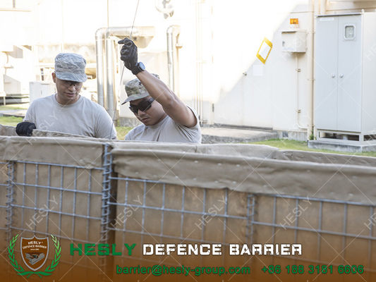 2حاجز دفاعي عسكري يبلغ ارتفاعه.21 متر، حرس عسكري، الصين حاجز غابيون المزود